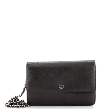 Chanel Round CC Wallet on Chain Goatskin