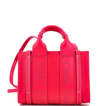 Chloe Woody Convertible Tote Leather Mini