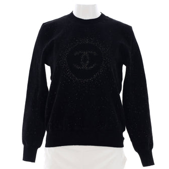 Chanel Women's CC Burst Logo Sweater Cupro Blend