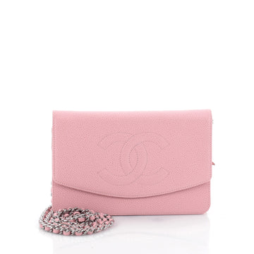 Chanel Vintage Timeless Wallet on Chain Caviar Pink
