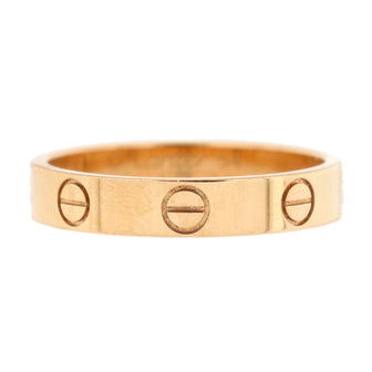 Cartier Love Wedding Band Ring 18K Rose Gold