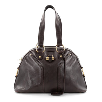 Saint Laurent Muse Shoulder Bag Leather Medium Brown 2276804
