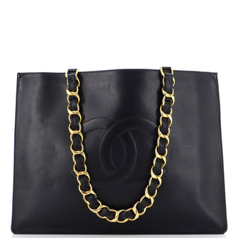Chanel Vintage CC Chain Tote Lambskin XL