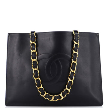 Chanel Vintage CC Chain Tote Lambskin XL