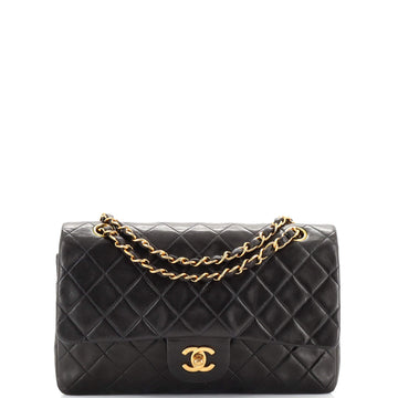 Chanel Vintage Classic Double Flap Bag Quilted Lambskin Medium