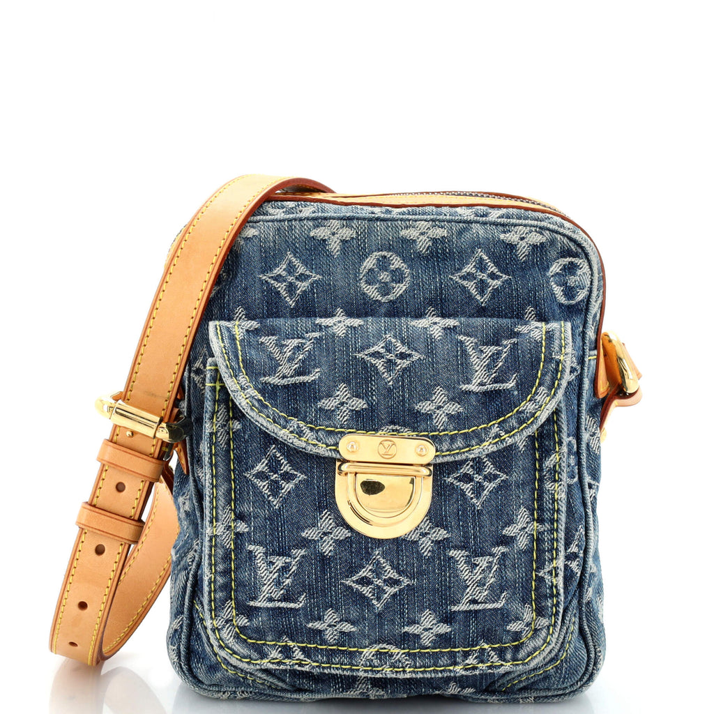 Louis Vuitton Camera Bag Monogram Denim Blue 22769247
