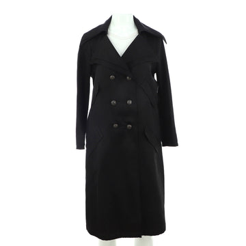 Chanel Women's Double Breasted Trench Coat Silk