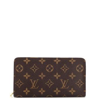 LOUIS VUITTON Monogram Canvas Brown Porte Monnaie Zippy Wallet