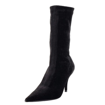 Balenciaga Women's Knife Ankle Sock Boots Velvet