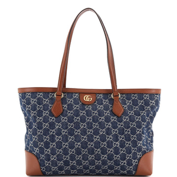 Gucci Ophidia Shopping Tote GG Denim Medium