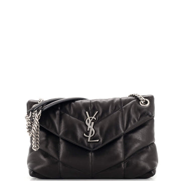 Saint Laurent Loulou Puffer Shoulder Bag Quilted Leather Small