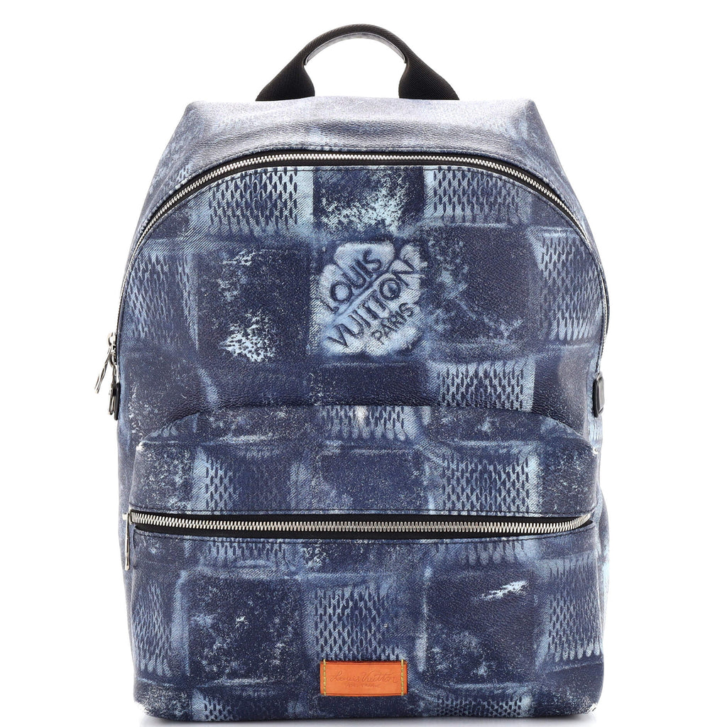 Louis Vuitton Discovery Backpack Damier Salt Canvas PM Blue 2089961