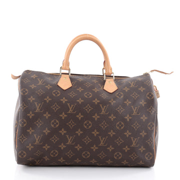 Louis Vuitton Speedy Handbag Monogram Canvas 35 Brown 2277701
