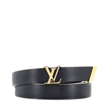 Louis Vuitton LV Initiales Belt Embossed Calfskin Thin