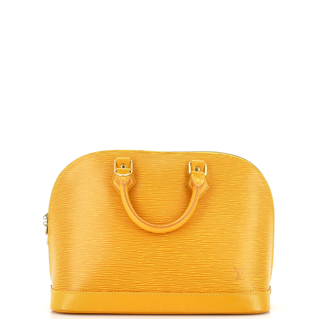 Louis Vuitton Vintage Alma Handbag Epi Leather PM Yellow 2277761