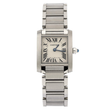 Cartier Tank Francaise Quartz Watch Stainless Steel 20