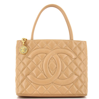 Chanel Medallion Tote Quilted Caviar
