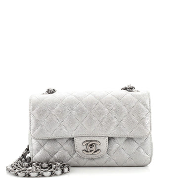Chanel Classic Single Flap Bag Quilted Caviar Mini