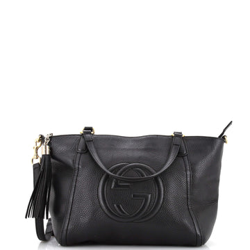 Gucci Soho Convertible Top Handle Bag Leather Small
