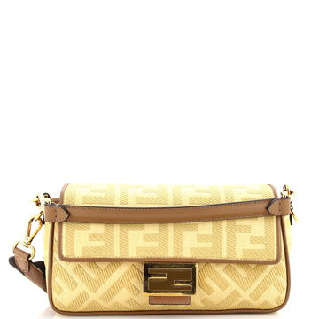 Fendi Baguette NM Bag Zucca Embroidered Canvas Medium