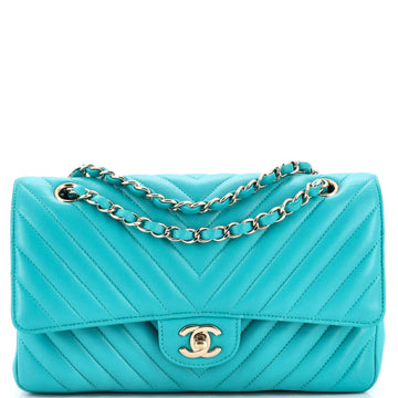 Chanel Classic Double Flap Bag Chevron Lambskin Medium
