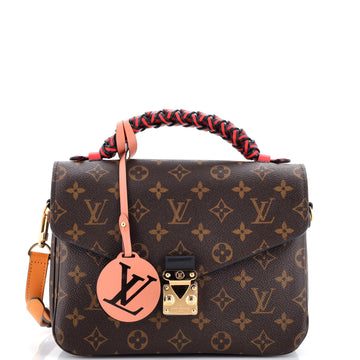 Louis Vuitton Braided Handle Pochette Metis Monogram Canvas