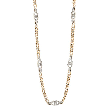 Chanel CC Station Chain Link Belt Ruthenium with Crystals