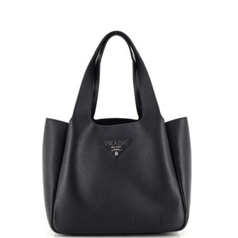 Prada Flou Dynamique Open Tote Vitello Daino Small