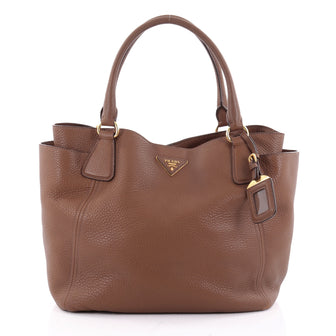 Prada Side Pocket Convertible Tote Vitello Daino Large 2278601