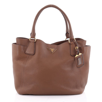 Prada Side Pocket Convertible Tote Vitello Daino Large 2278601