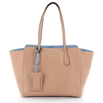 Gucci Swing Tote Leather Small Neutral 2278602