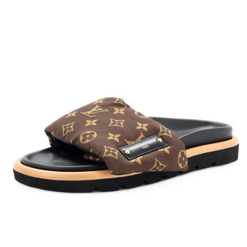 Louis Vuitton Women's Pool Pillow Comfort Mule Sandals Monogram Nylon