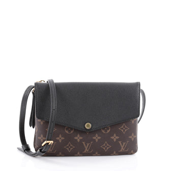 Louis Vuitton Twice Handbag Monogram Canvas Brown