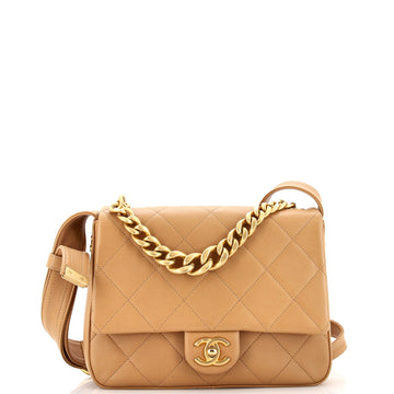 Chanel Easy Mood Flap Bag Quilted Calfskin Medium