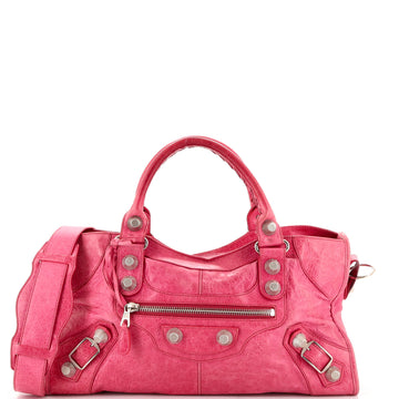 Balenciaga City Giant Studs Bag Leather Medium
