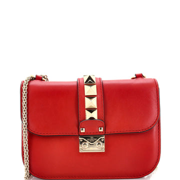 Valentino Garavani Glam Lock Shoulder Bag Leather Small