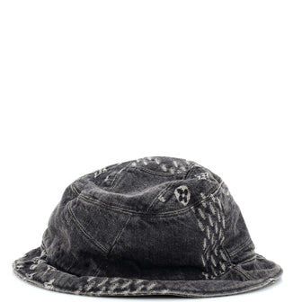 Louis Vuitton Nigo Sun Hat Limited Edition Giant Damier and Monogram Denim  Black 227987141
