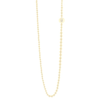 Chanel CC Giant Pearl Strand Necklace Faux Pearls