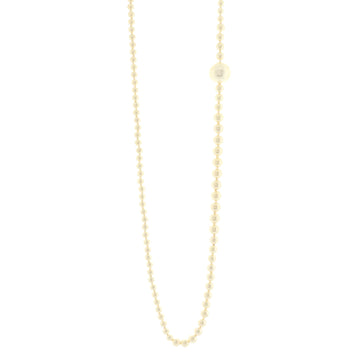 Chanel CC Giant Pearl Strand Necklace Faux Pearls