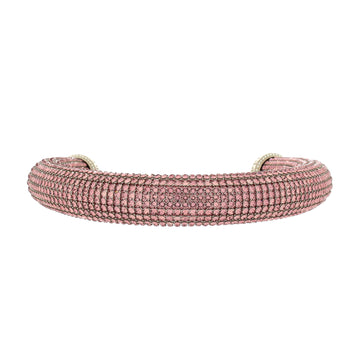 Chanel CC Choker Necklace Metal with Crystals and Faux Pearls