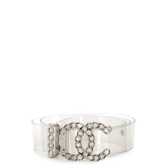 Chanel Woven Chain CC Buckle Belt PVC Medium