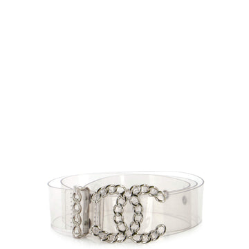 Chanel Woven Chain CC Buckle Belt PVC Medium