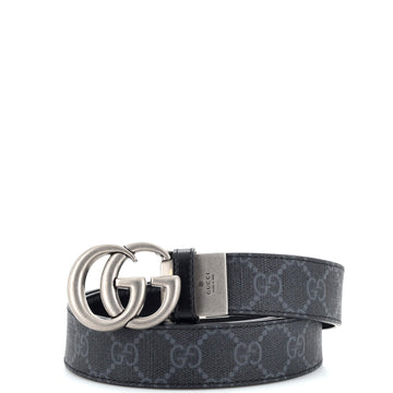 Gucci GG Marmont Reversible Belt GG Coated Canvas and Leather Medium