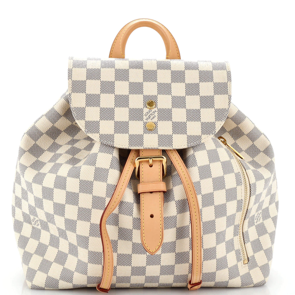 Louis Vuitton Sperone backpack White Fur ref.253797 - Joli Closet