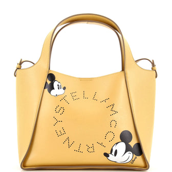 Stella McCartney Disney Mickey Mouse Alter Tote Printed Faux Leather Small