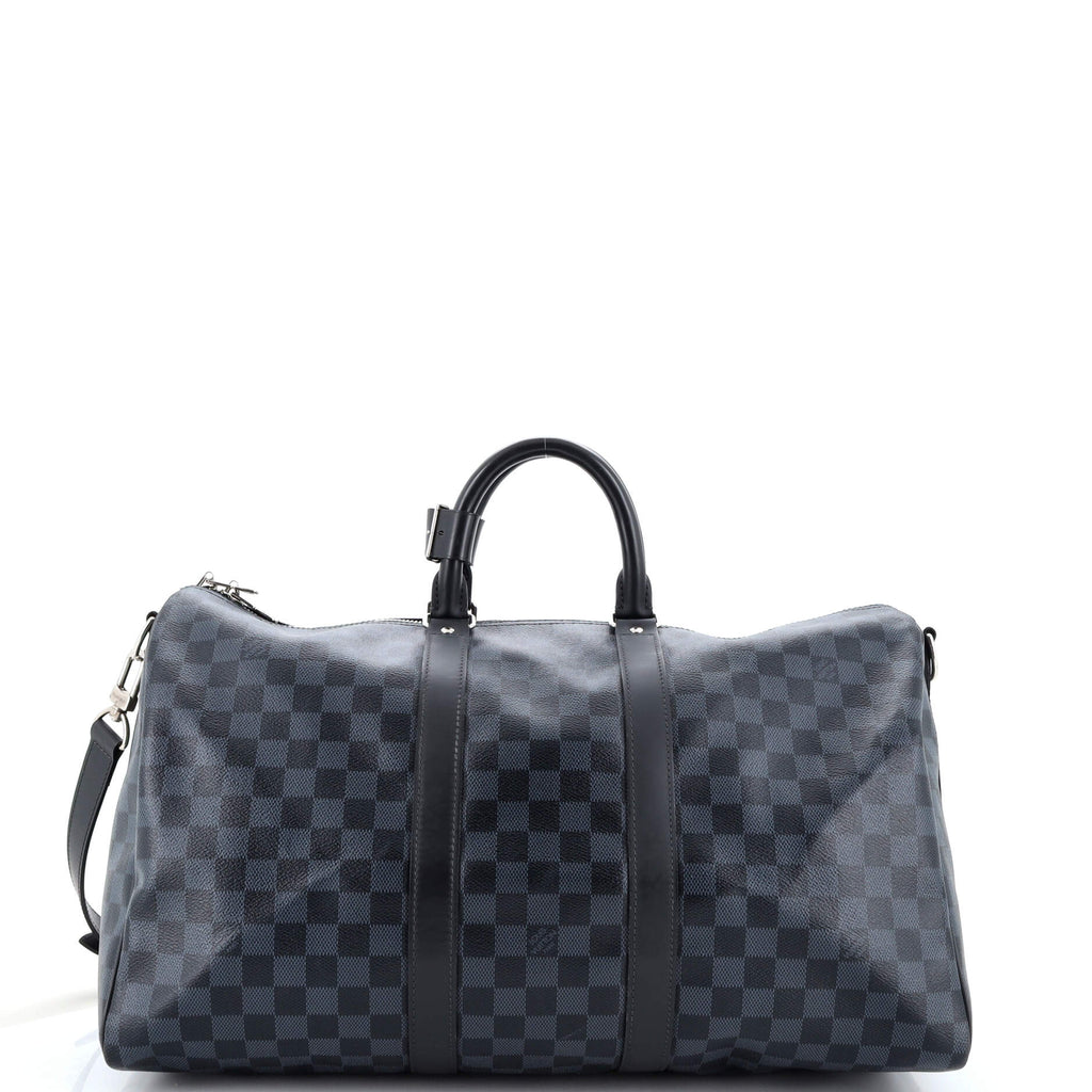 Louis Vuitton Keepall Bandouliere Bag Damier Cobalt 55 Blue