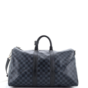 Louis Vuitton Keepall Bandouliere Bag Damier Cobalt 45