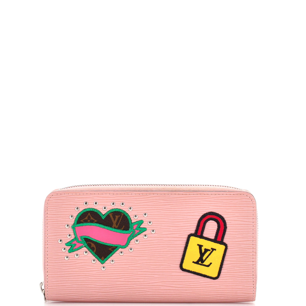 Louis Vuitton Zippy Wallet Limited Edition Patchwork Epi Leather Pink  22798799