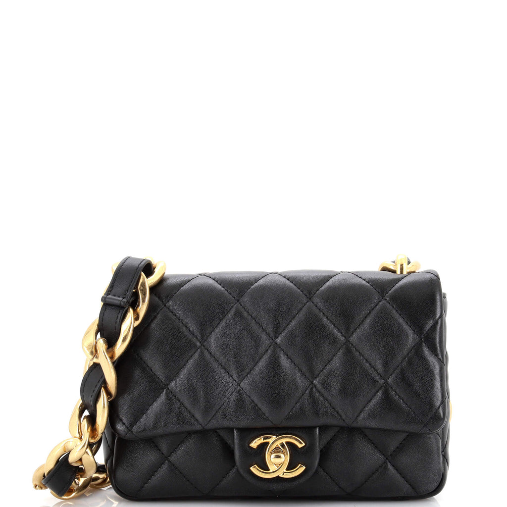 Chanel Funky Town Flap Bag Quilted Lambskin Small Black 2280071