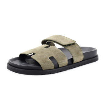 Hermes Men's Chypre Sandals Suede
